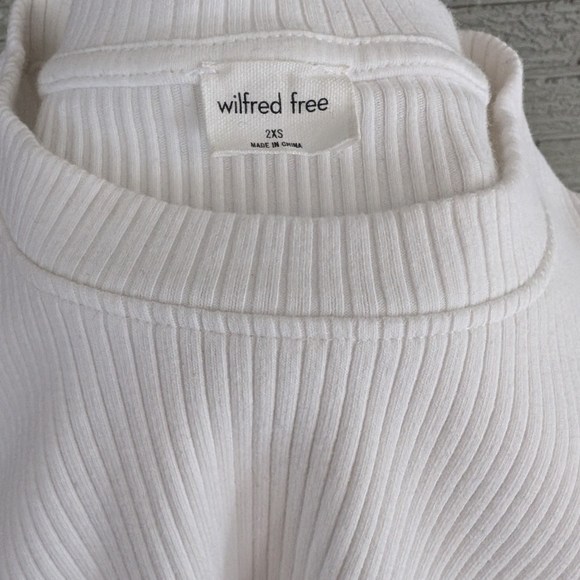 Wilfred Free White Long Cropped Top - Picture 3 of 3